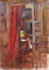 Vittorio Cavalleri - LA QUADRERIA -3 edizione - "Lo studio" - olio su cartone - s.d.