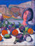 Dante Selva - LA QUADRERIA - 3 edizione - "Arance, melanzane, testa" - Olio su tela - 1958